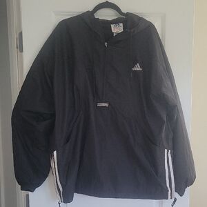 Adidas Black Windbreaker Jacket